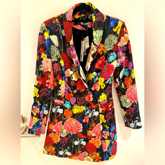 Alice + Olivia Jackets & Blazers - Alice and Olivia floral mini blazer dress